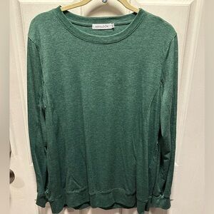 Misslook Women’s Crewneck Long Sleeve Shirt Green XL